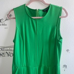 Green midi dress